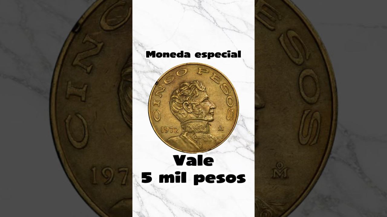 5 pesos Vicente Guerrero de lat&oacute;n #fyp #coins #monedas #numismatica