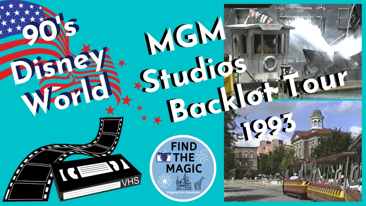 Disney World MGM Studios Backlot Tour 1993 foot and tram tour | 90s Disney World VHS Video