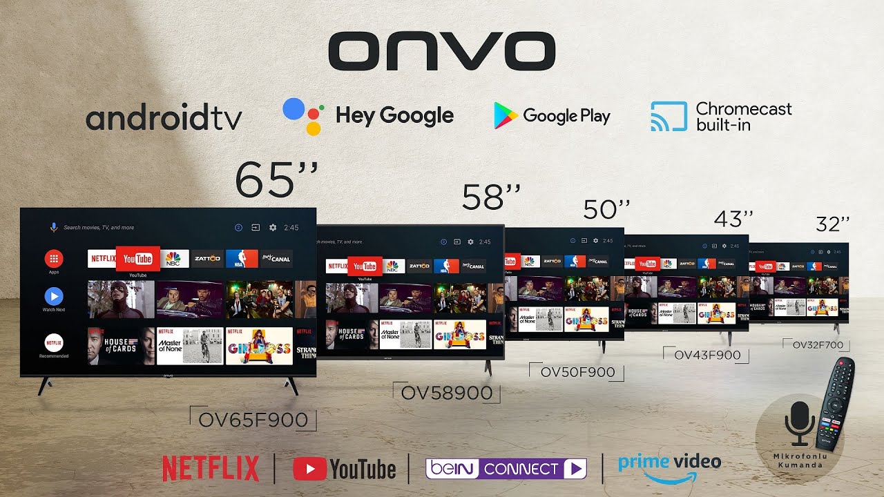 ONVO OV 50F900 Panel Teknik Özellikleri UHD Smart Lisanslı Android