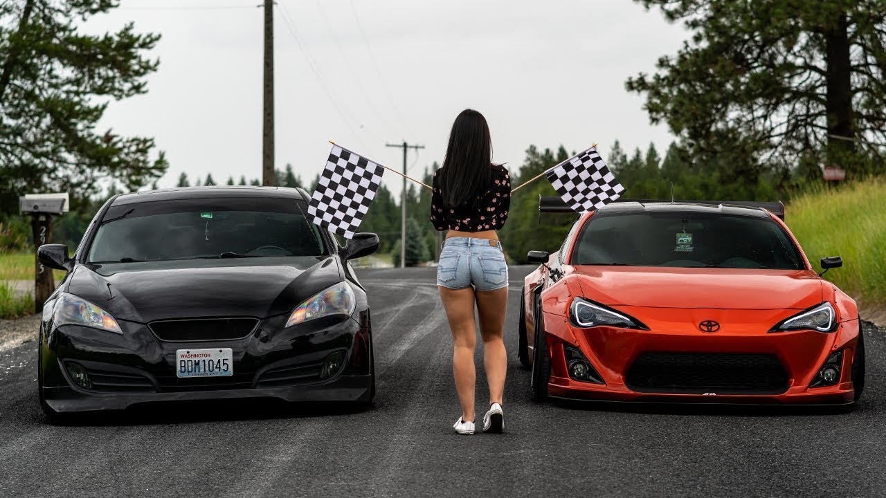 Ultimate Coupe Race: FRS vs Genesis!