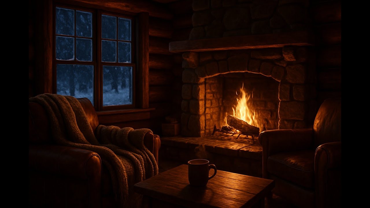 Fireplace Music for Sleep | 30 Minutes of Cozy, Warm Ambience