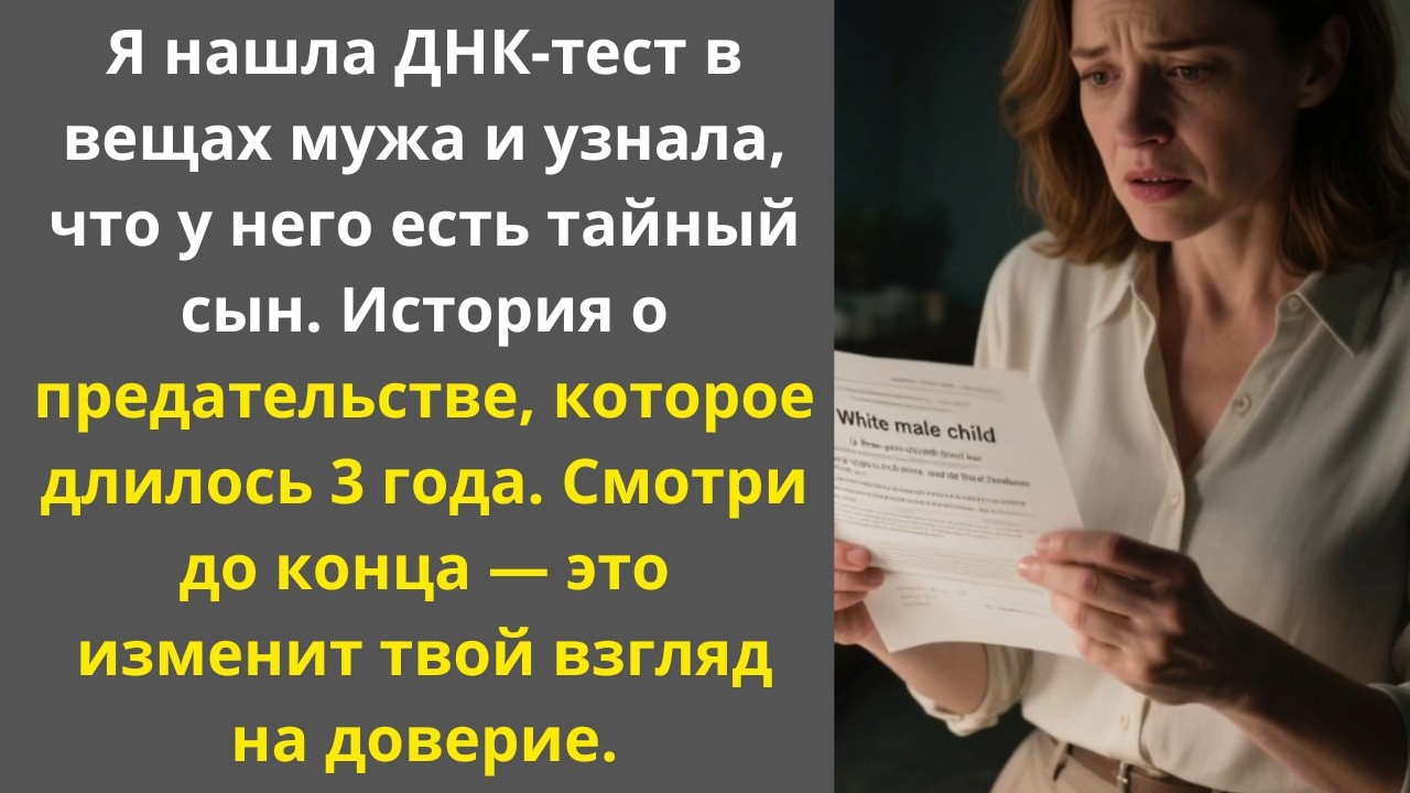 Я нашла в вещах мужа ДНК-тест. Оказывается, у него есть вторая семья, о которой я не знала.