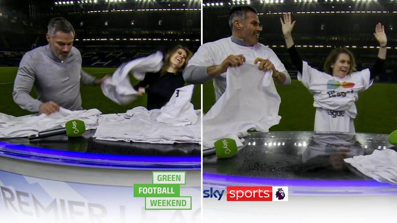 Jamie Carragher and Karen Carney's brilliant LAYER UP CHALLENGE! 😅👕