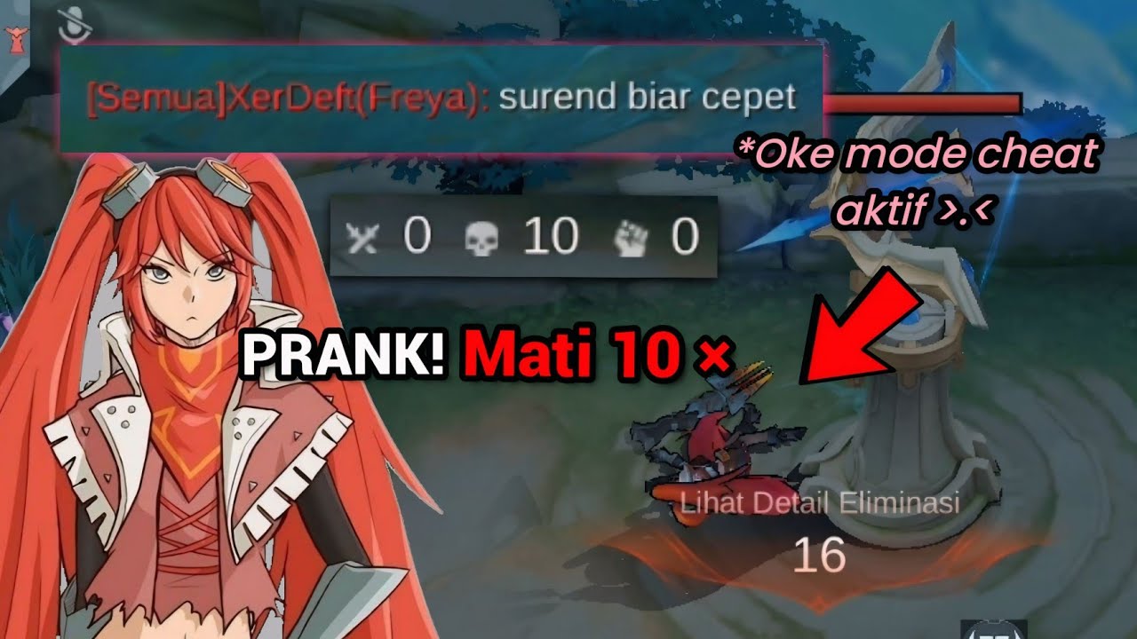 PRANK MATI 10 KALI! AUTO DIKIRA BOT GAK GUNA, Oke mode 1 hit diaktifkan Saatnya Layla kasih paham