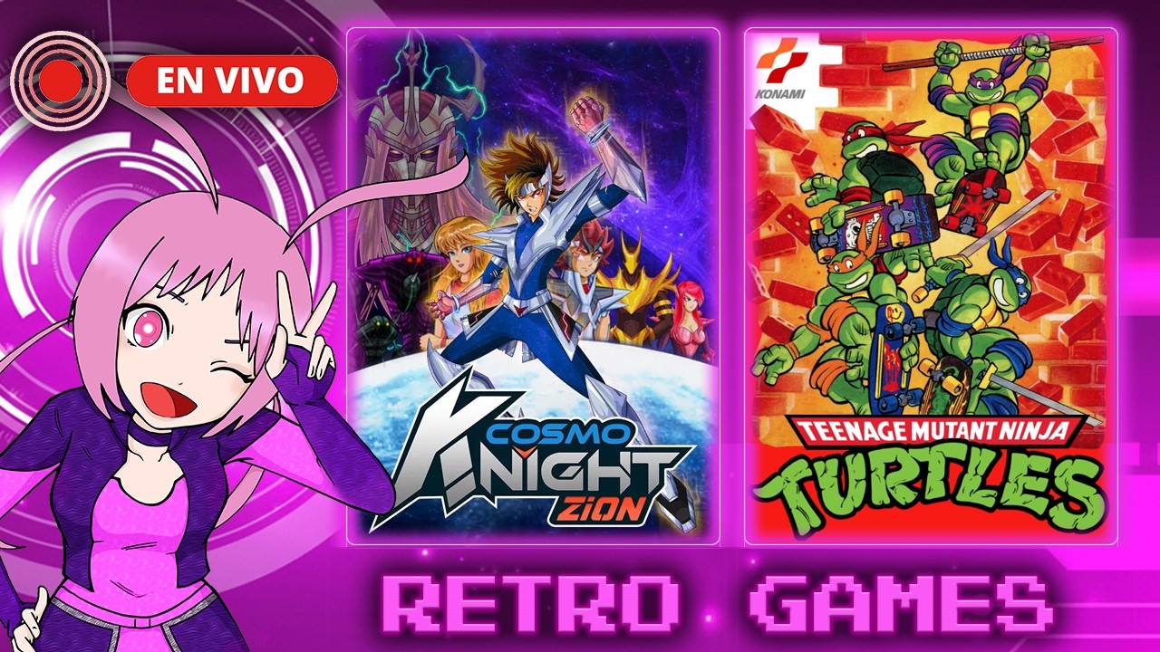 🐢 TMNT Arcade 4P ¡Como en los 90! + Cosmo Knight Zion 🚀