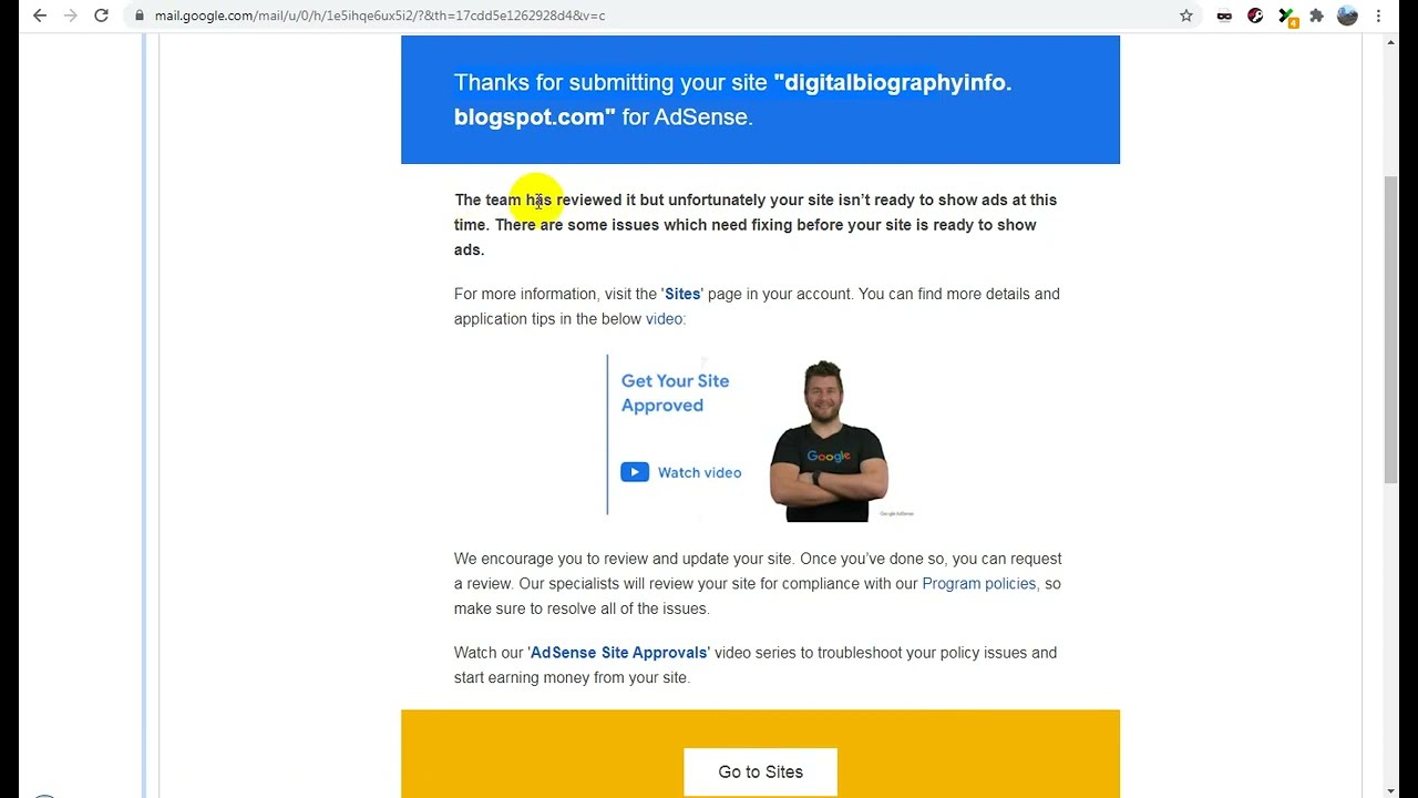 How To Fix unfortunately your site isn&rsquo;t ready to show ads for Valuable inventory Under construction