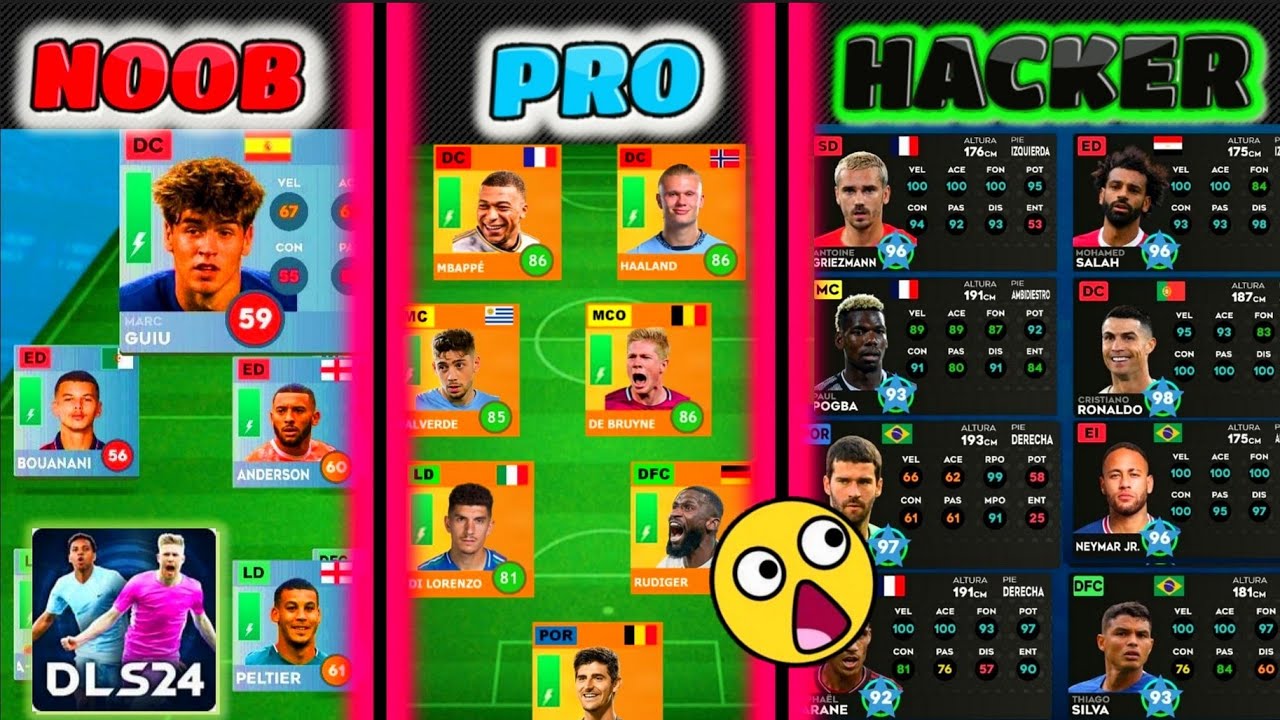 🤑 CONVIRTIENDO un EQUIPO de NOOB VS PRO VS HACKER😎 DLS 24 Desde Cero