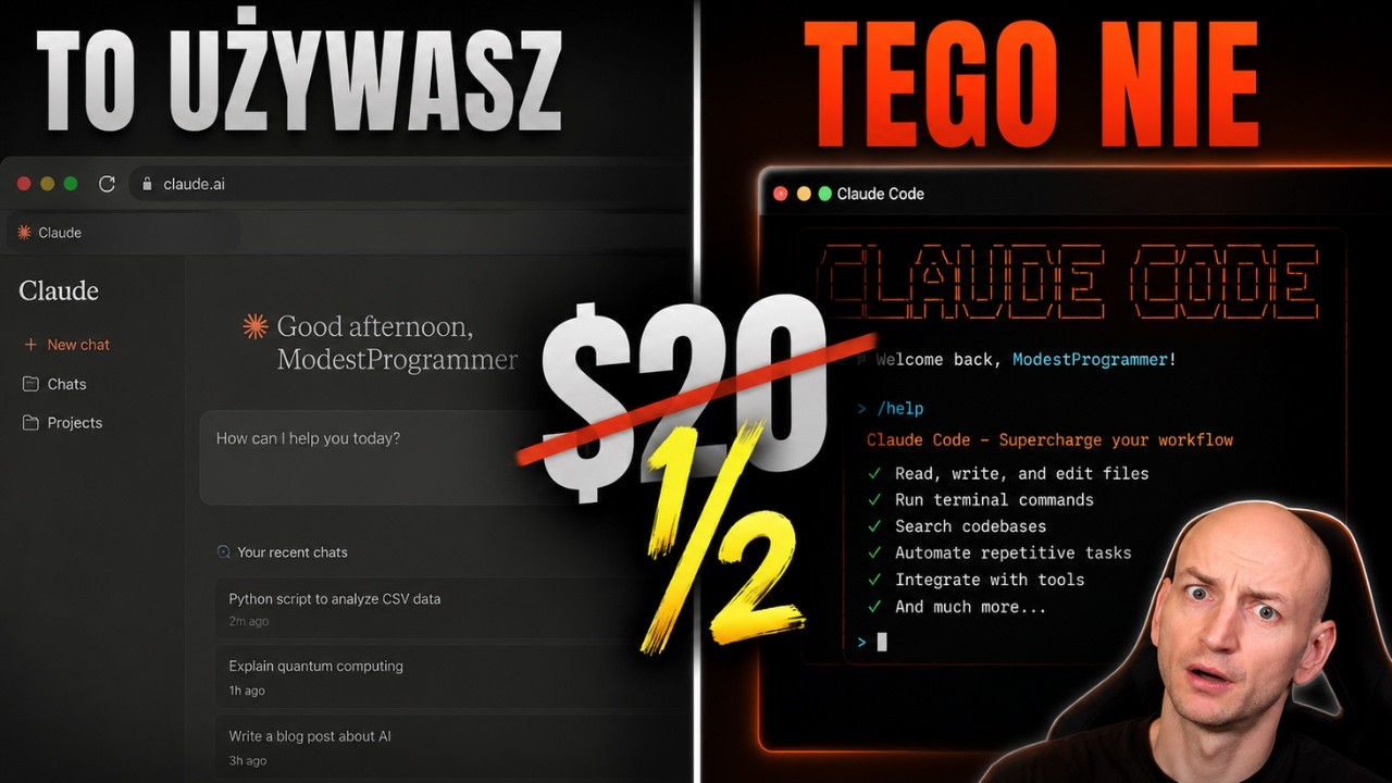 Płacisz $20 za Claude Pro? Używasz połowy