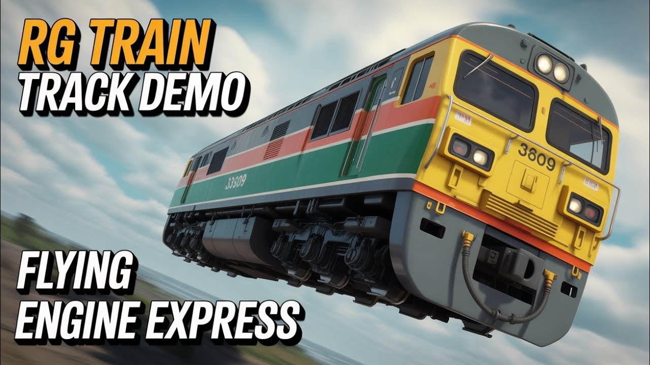 Flying engine express 🚉 on RG TRAIN TRACK DEMO gameplay@AtharvGamerz44 