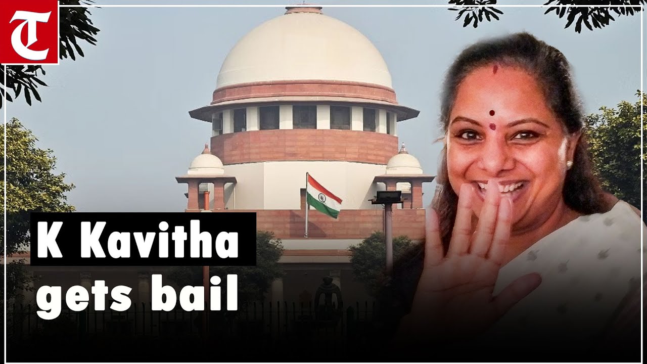 Supreme Court grants bail to BRS leader K Kavitha in excise policy case