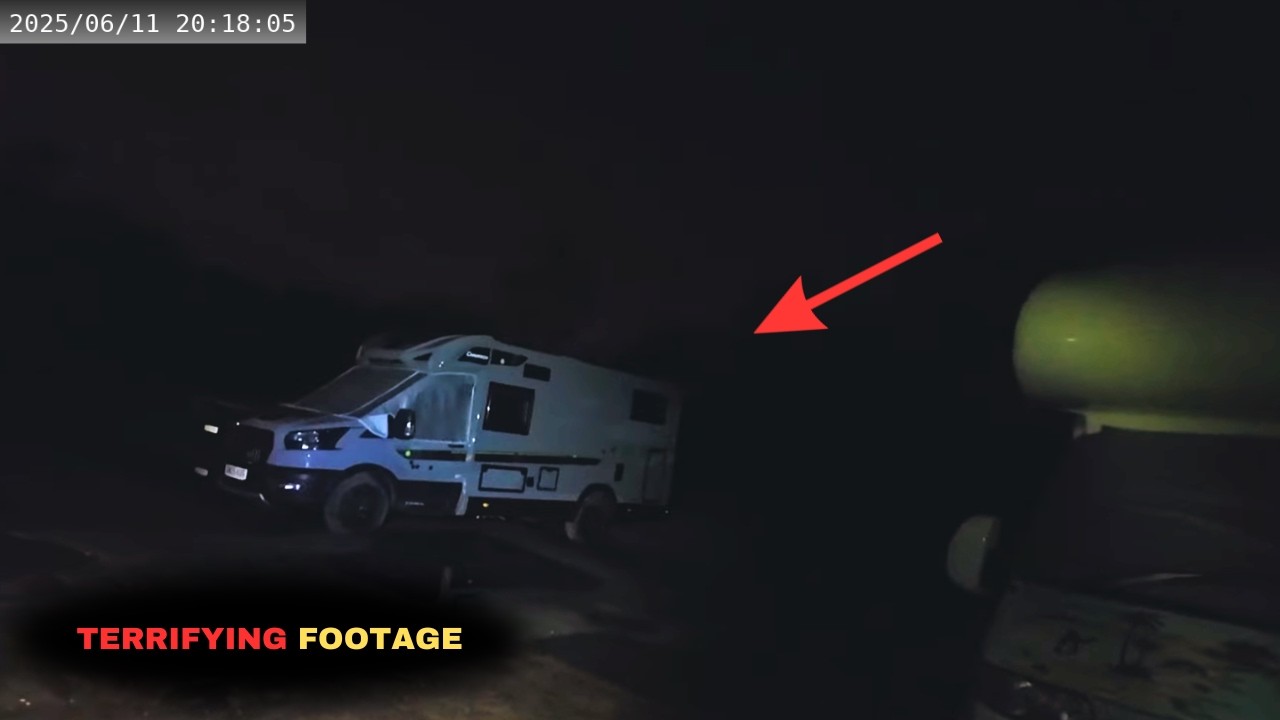 Van Campers Who Realised They Weren’t Alone… Caught On Camera