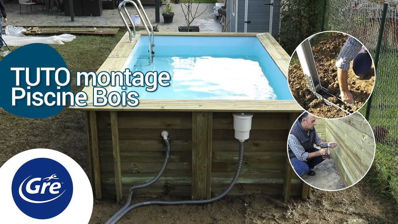 TUTO installation d’une piscine bois rectangulaire - Gré