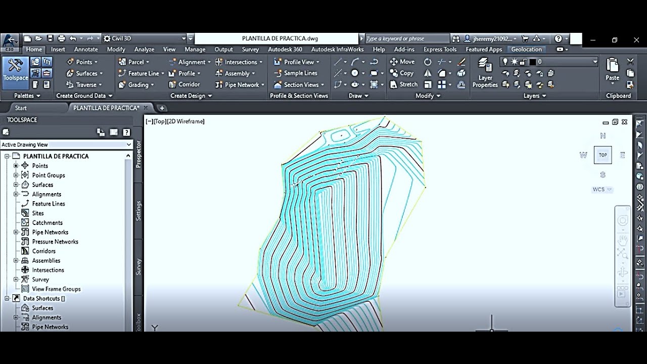 👨‍🚒👨‍🚒😱CREACIÓN DE CURVAS DE NIVEL👌TRIANGULACIÓN👌 Y CREACIÓN DE PUNTOS EN CIVIL 3D 👏👏👨‍🚒👨‍🚒