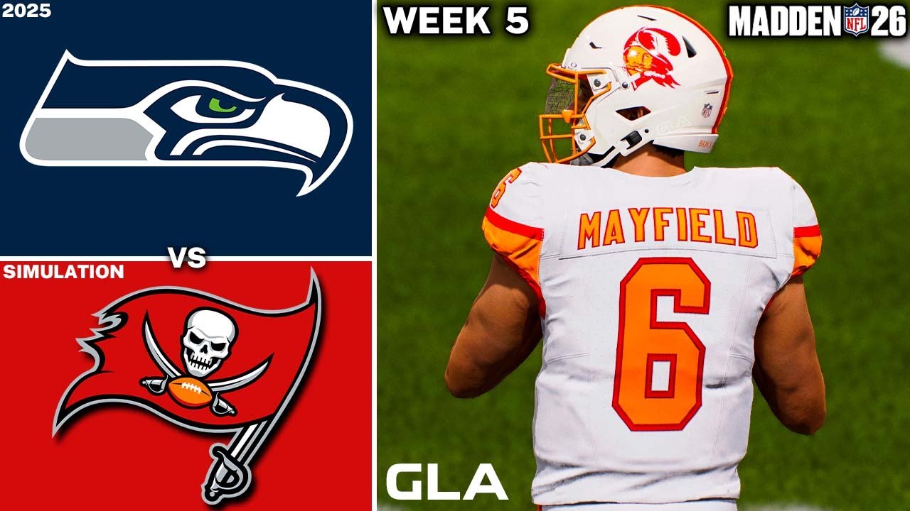 Buccaneers vs. Seahawks | Week 5 Simulation | Rivalry Madden 26 PS5 Gameplay