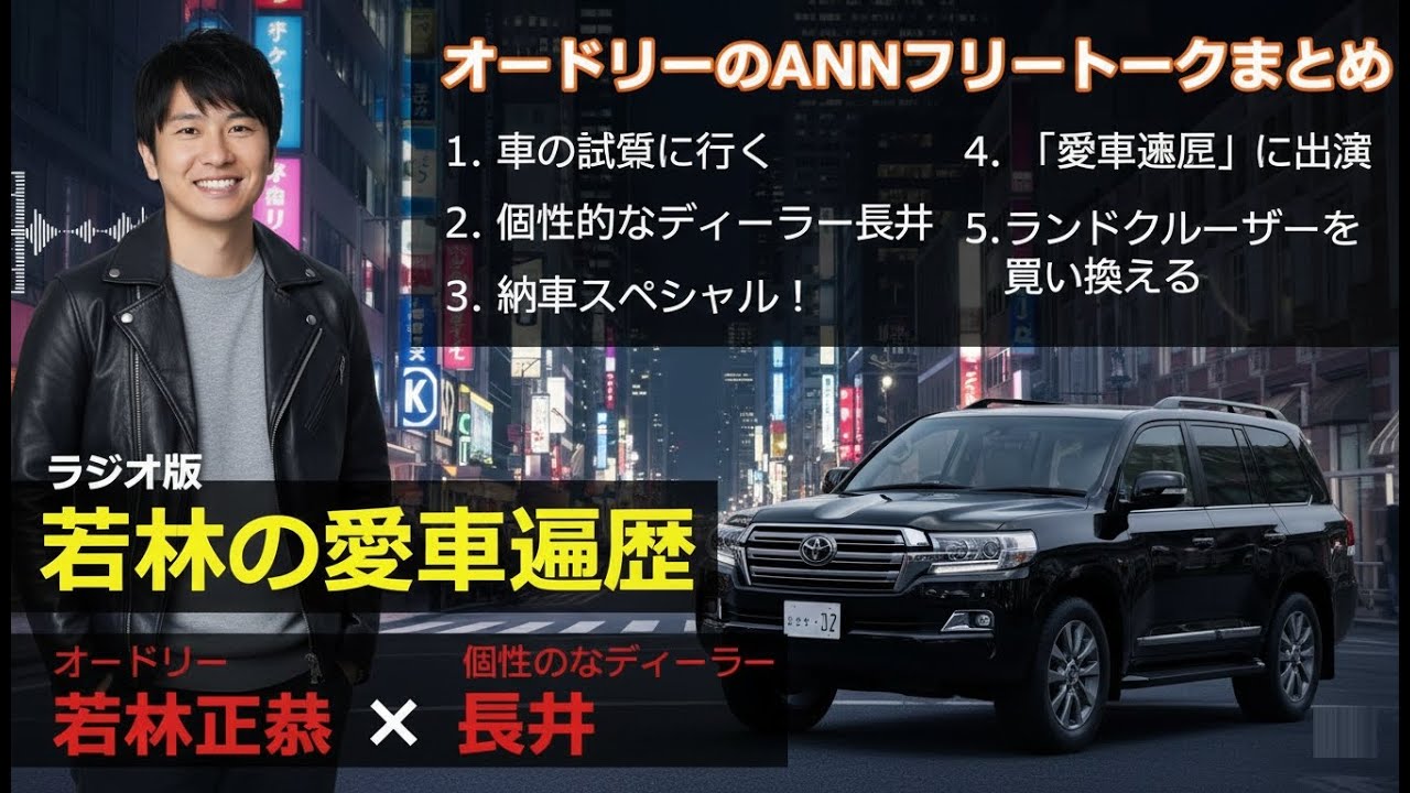 【作業用・勉強用・睡眠用BGM】オードリー若林のトーク集 ディーラー長井編