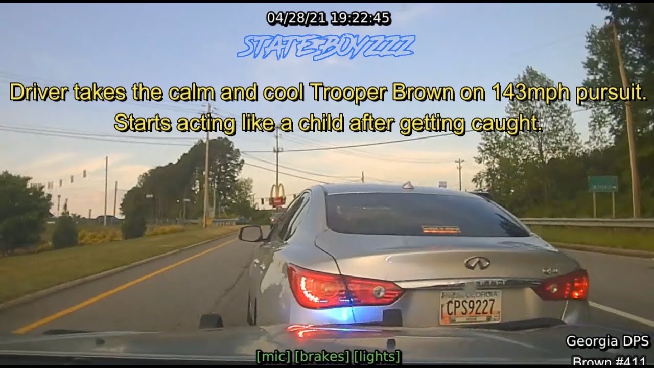 Infiniti Q50 Takes GSP On High Speed Chase Through Lawrenceville