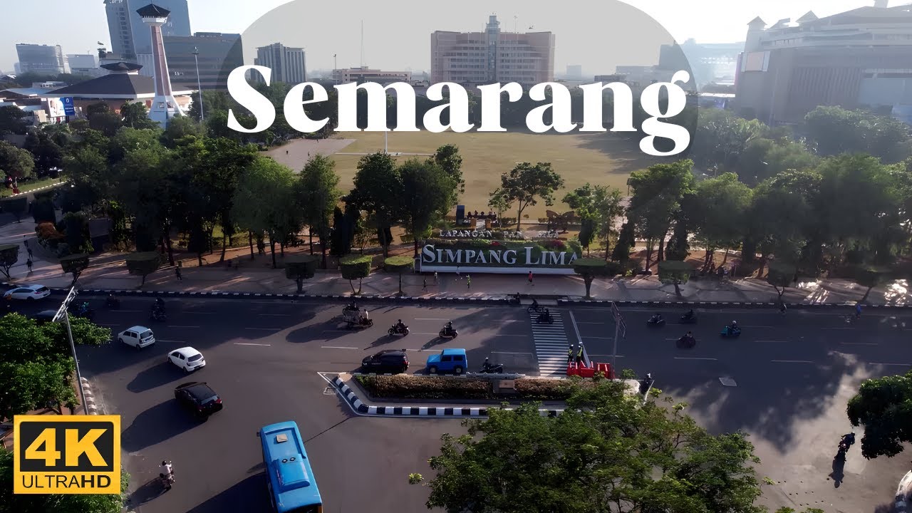 Experience the BEST Aerial Views of Semarang Indonesia in 4K!