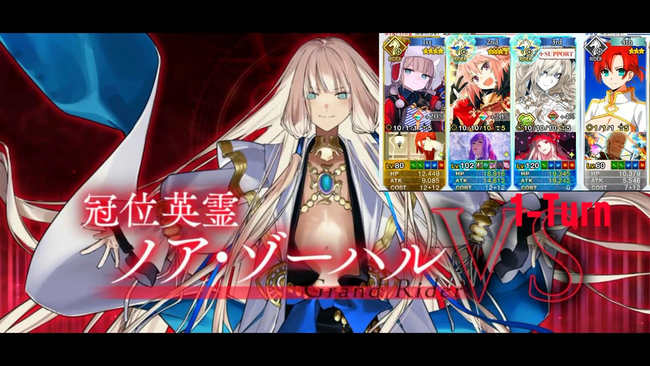 [FGO] Grand Rider 100★★★ 1T Clear ft. Astolfo & Kriemhild