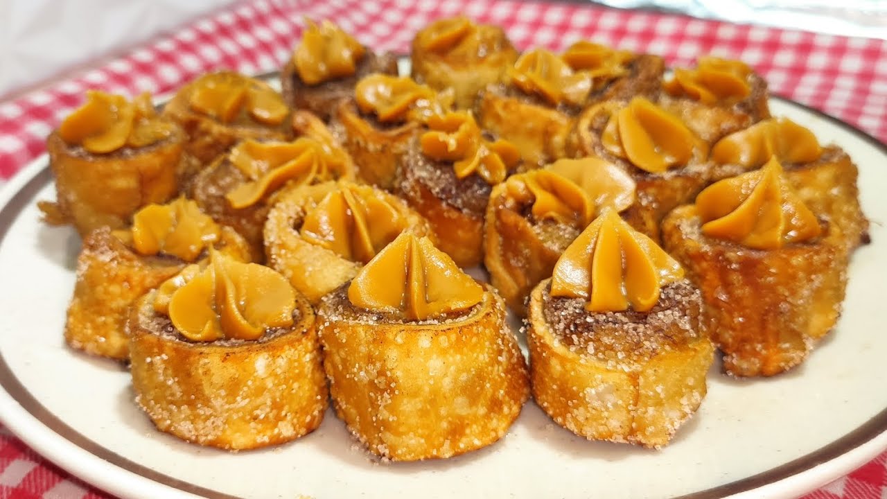 ENROLADINHO DE BANANA COM MASSA DE PASTEL ,SOBREMESA  DELÍCIOSA !