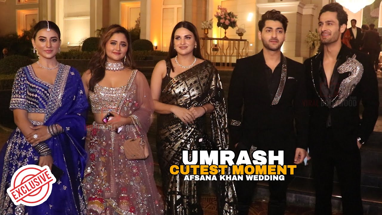 Umrash CUTEST MOMENT at Afsana Khan - Saajz Wedding | EXCLUSIVE