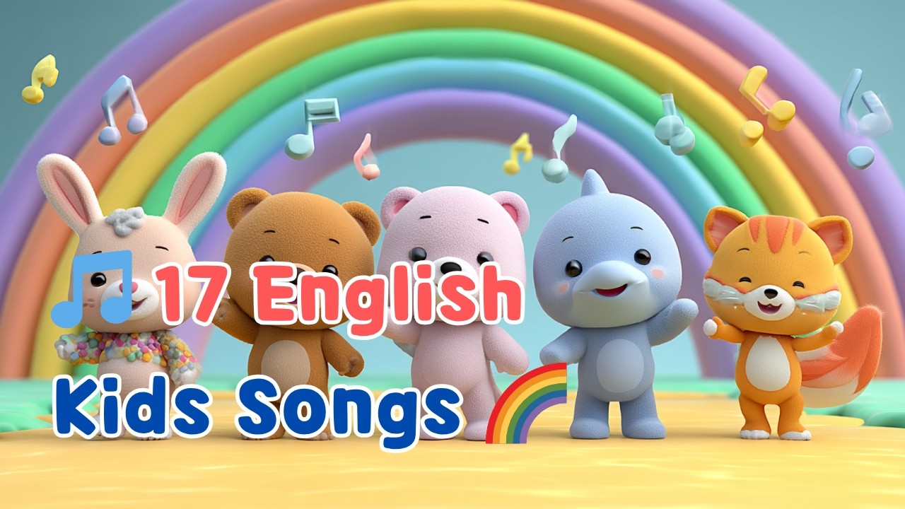 🌈 CocoLala English Kids Songs 🎶 | 17 Fun Nursery Rhymes