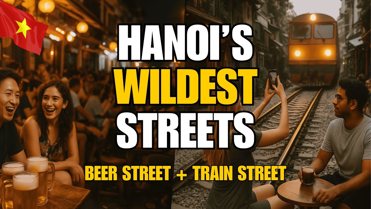 🇻🇳 Hanoi's Wildest Streets: Beer Street & Train Street Adventure!
