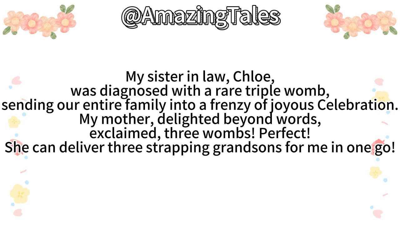 My sister in law, Chloe,was diagnosed with a rare triple womb,sending our entire family into a