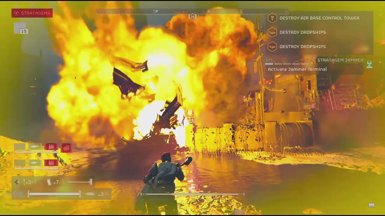 HELLDIVERS 2 Hulk Surge Sabotage Airbase