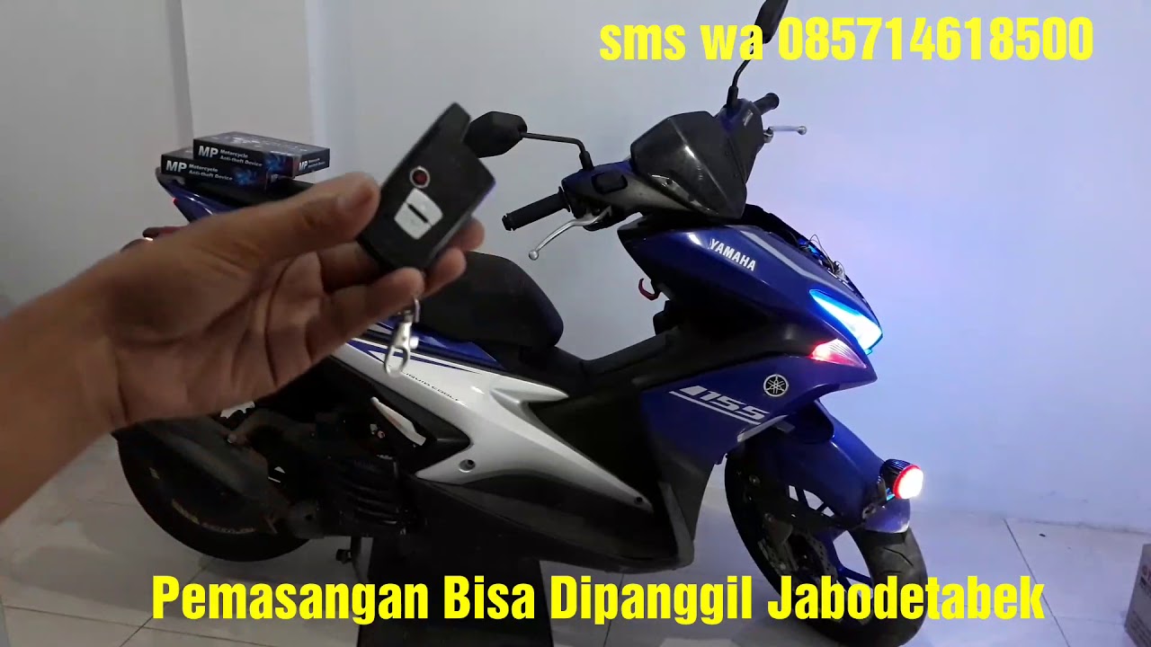 34. full review Alarm motor mp two way full fitur tes di yamaha aerox honzuyaka