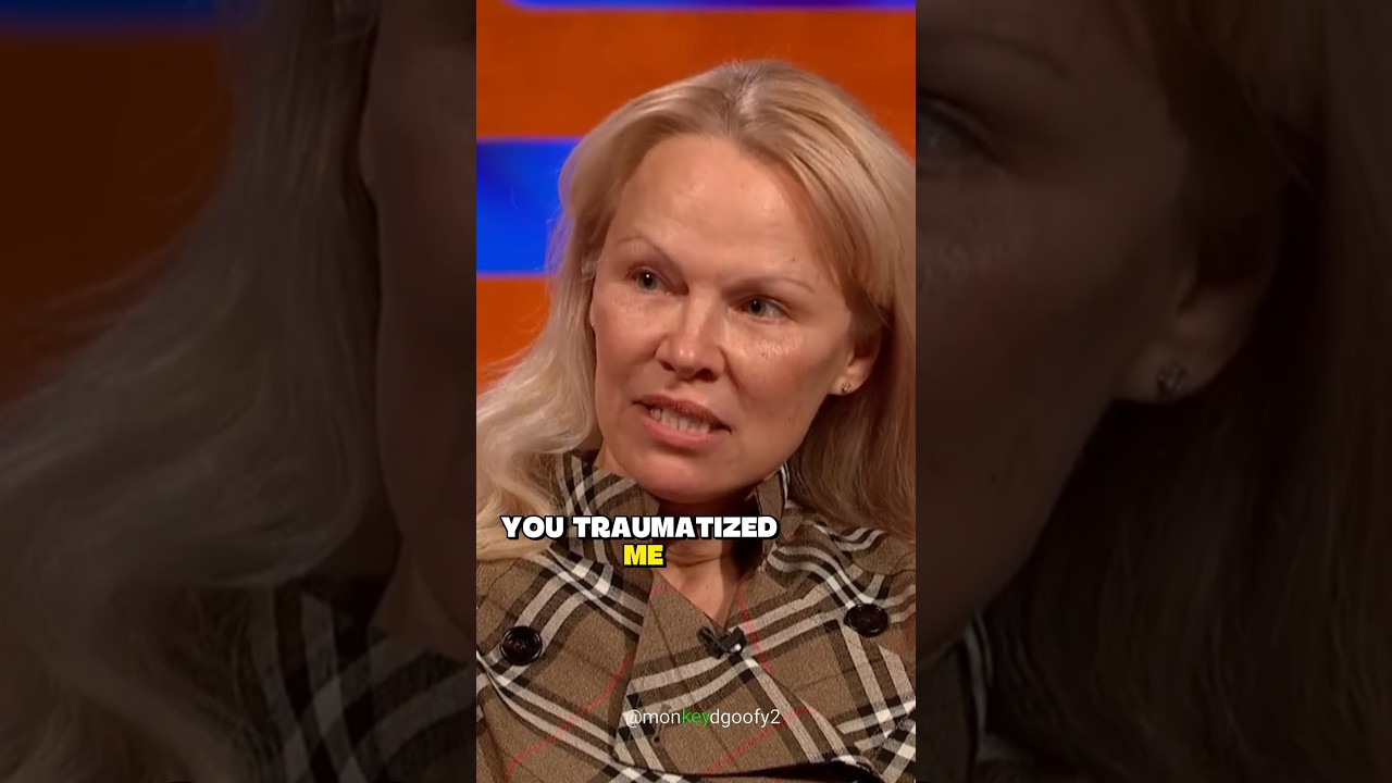 Pamela Anderson got traumatized by Graham😳 #grahamnorton #pamelaanderson