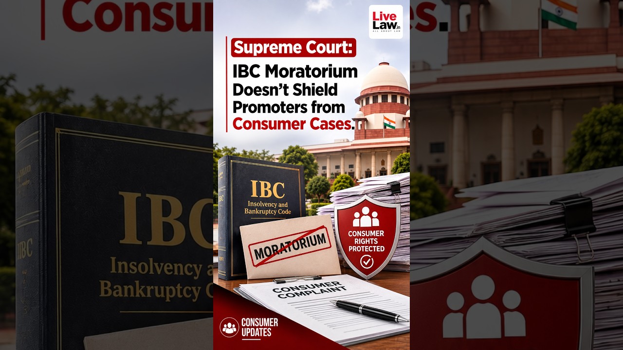 Supreme Court: IBC Moratorium Doesn't Shield Promoters from Consumer Cases