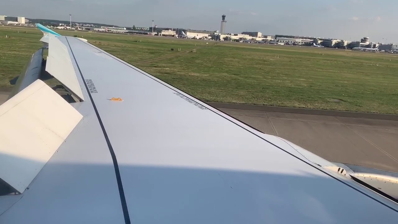 Landung am Flughafen Düsseldorf (DUS) im September 2019 mit Eurowings