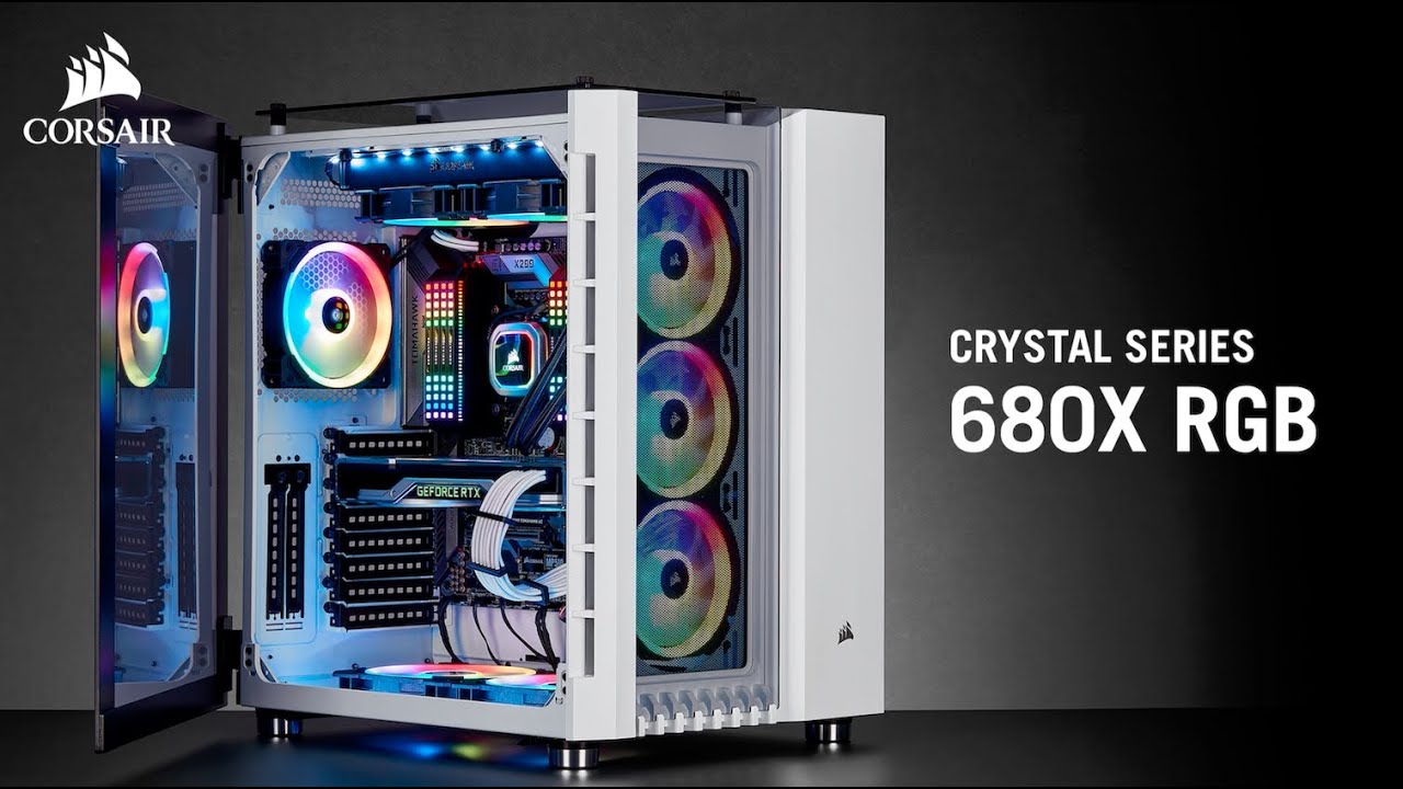 CORSAIR Crystal Series 680X RGB ATX-Smart-Geh&auml;use mit hohem Luftdurchsatz und aus geh&auml;rtetem Glas