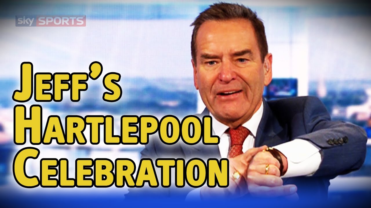 Jeff Stelling interrupts classified results to celebrate Hartlepool win on Soccer Saturday