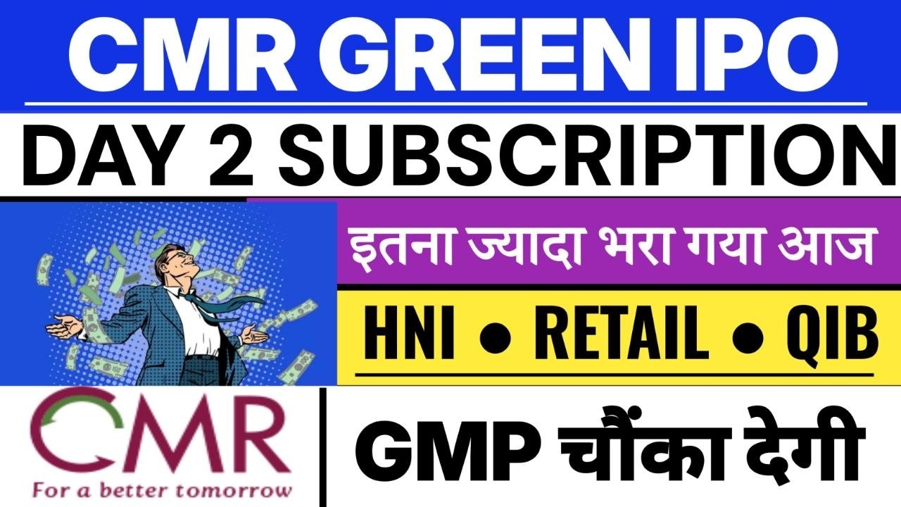 CMR GREEN IPO | CMR GREEN IPO DAY 2 SUBSCRIPTION STATUS 💥| CMR GREEN TECHNOLOGIES IPO GMP