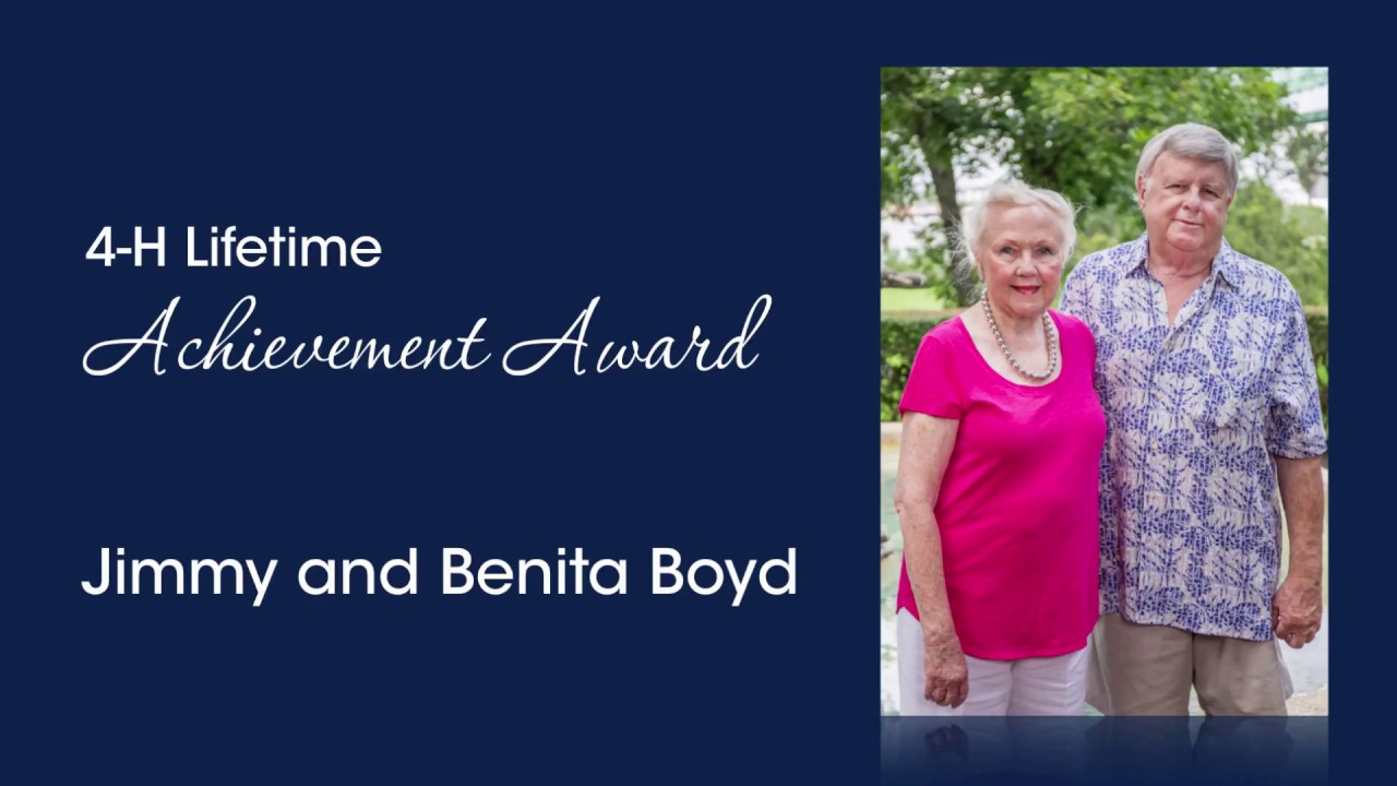 Dinner of Distinction 2017 - Jimmy and Benita Boyd, 4-H Lifetime Achievement Award