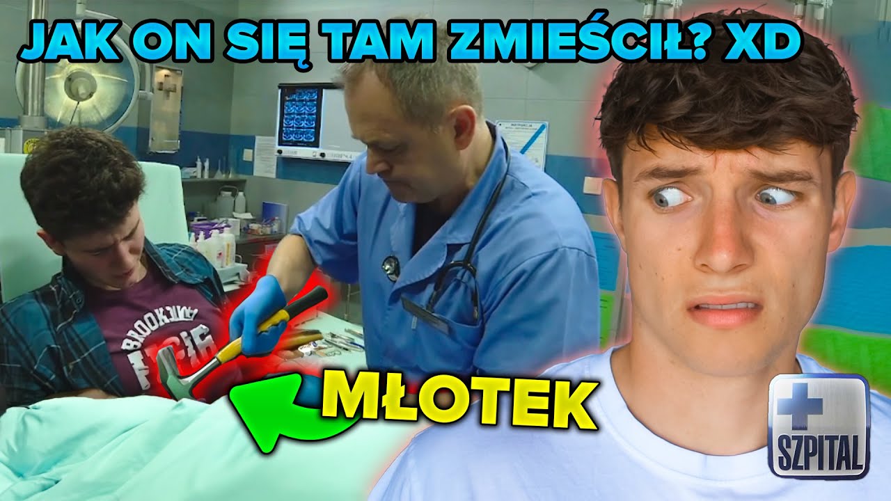 SZPITAL *wsadził parówę w butelkę*