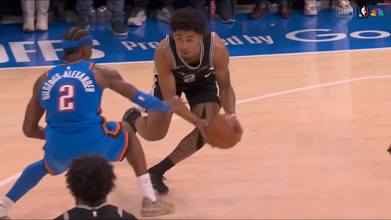 Dylan Harper full highlights vs. Thunder - Game 1 - 24 Points, 11 Rebounds, 6 Assists, 7 Steals