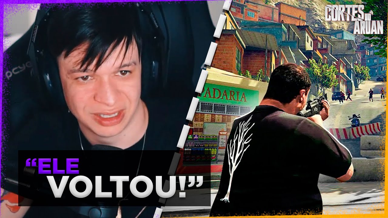 ARUAN REAGE A O BADA ESTA DE VOLTA ! GTA RP (RENATO GARCIA) - Cortes do Aruan