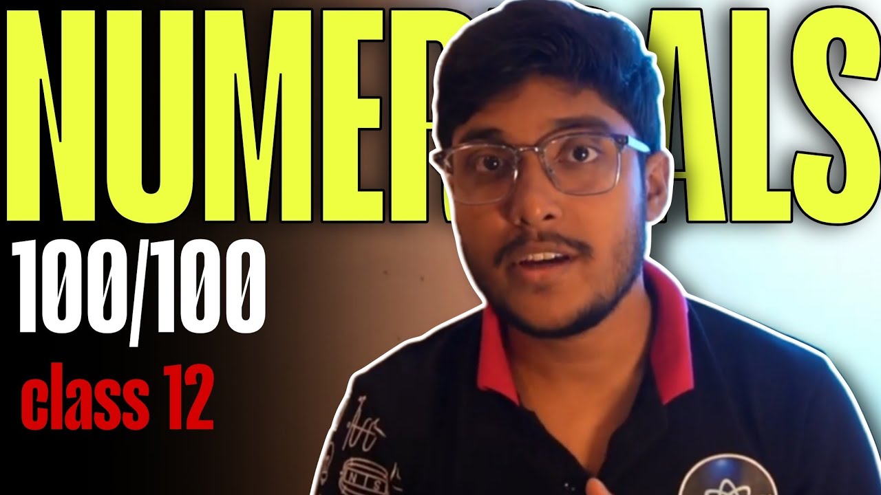 IMP NUMERICALS || CLASS 12 || SCORE 100/100 