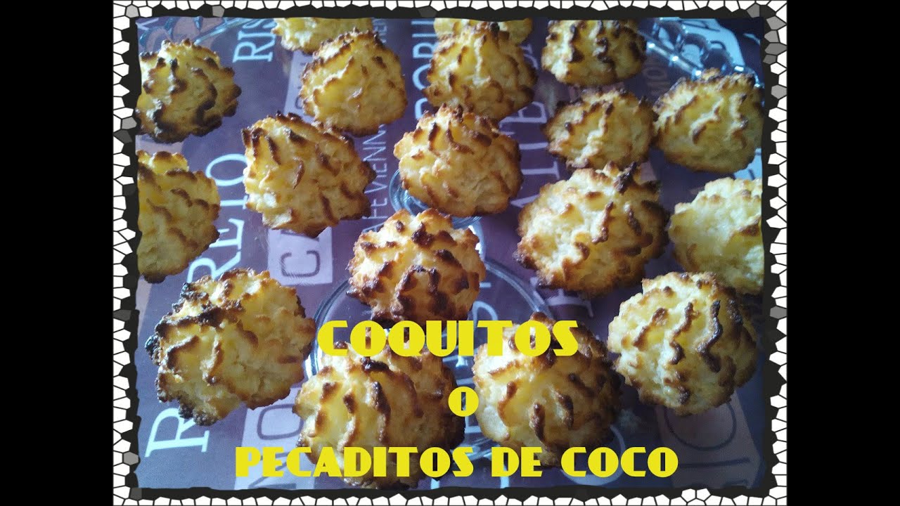 coquitos o cocaditos con crema pastelera