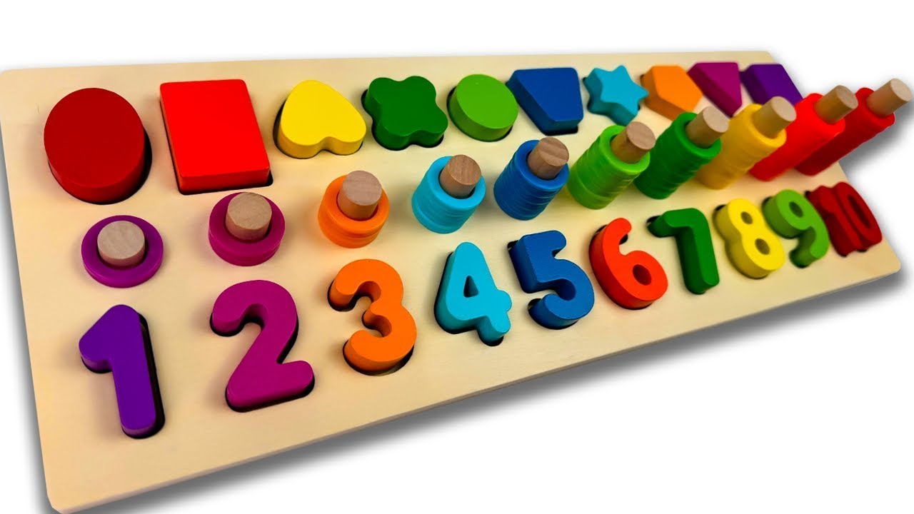 Learn Numbers, Shapes & Counting 1–10 | Preschool & Toddler Learning Toy Video