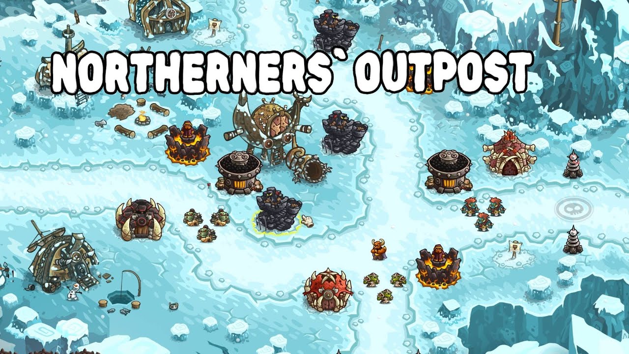 Kingdom Rush Vengeance - Northerners` Outpost - Veteran 3 Stars [STEAM]