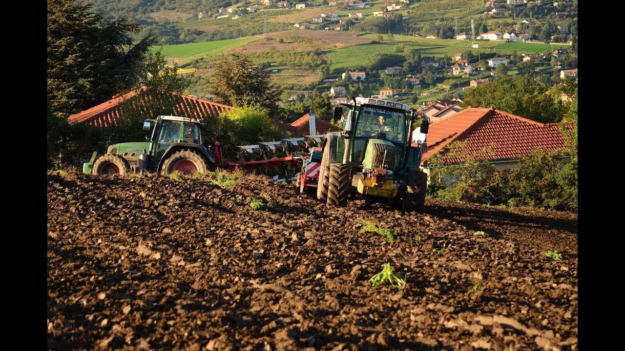 Plowing and barley seeding / Fendt sound