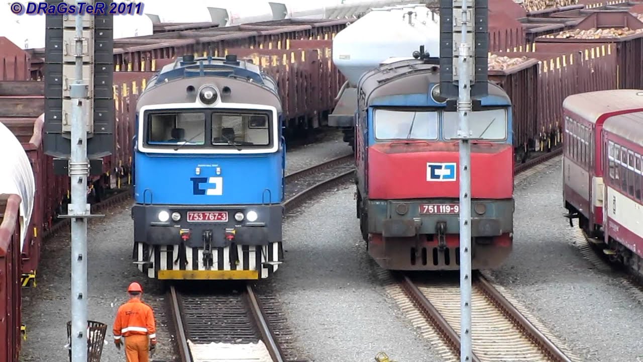 749-247, 749-251, porouchaná 751-119, 2x753-7 + odklonový Mn + Krnov [FHD]