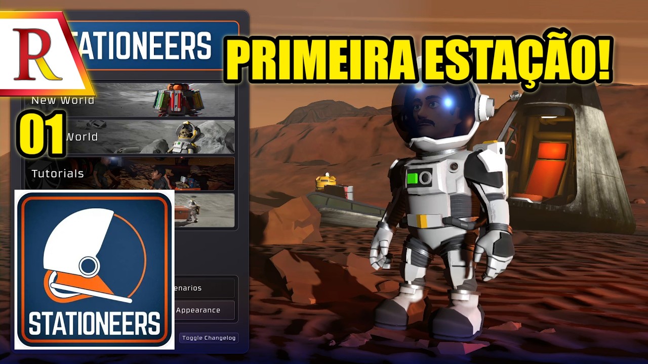 Construindo a PRIMEIRA BASE em Marte! | Stationeers | 01
