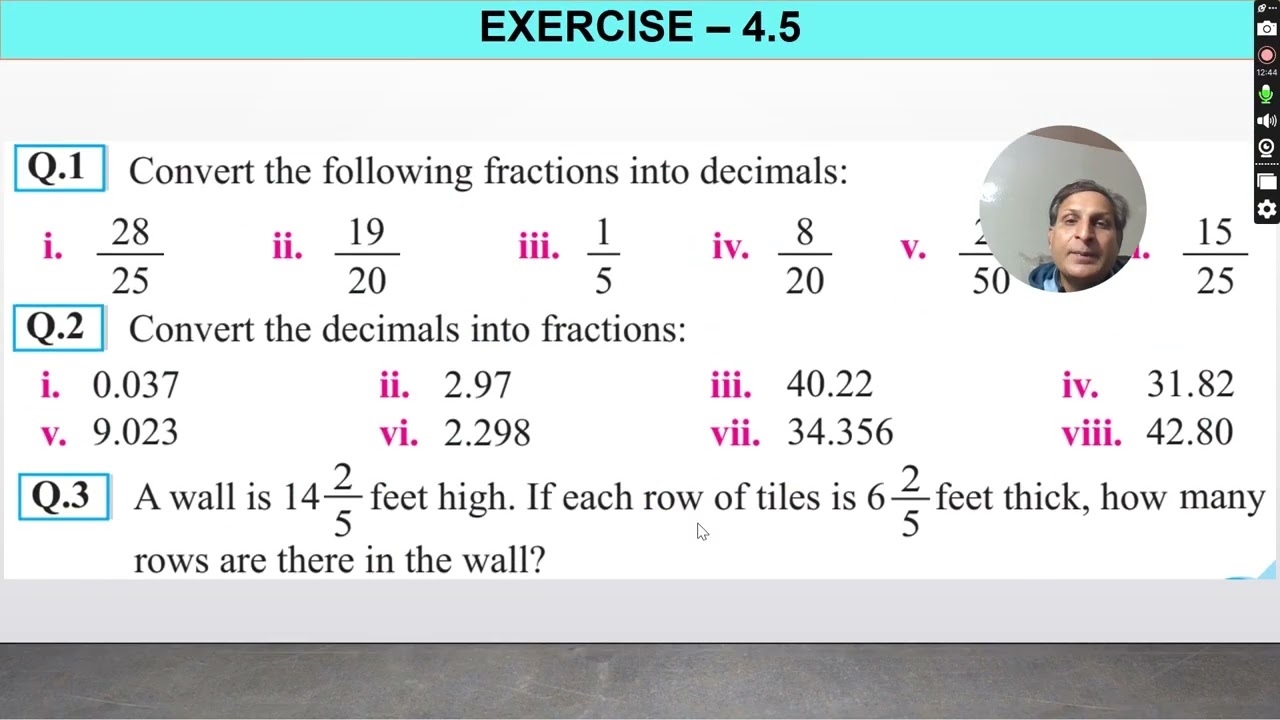 Math Grade 5 |Unit 4 | Lecture 5 | AJK Textbook Board | Educating Youth