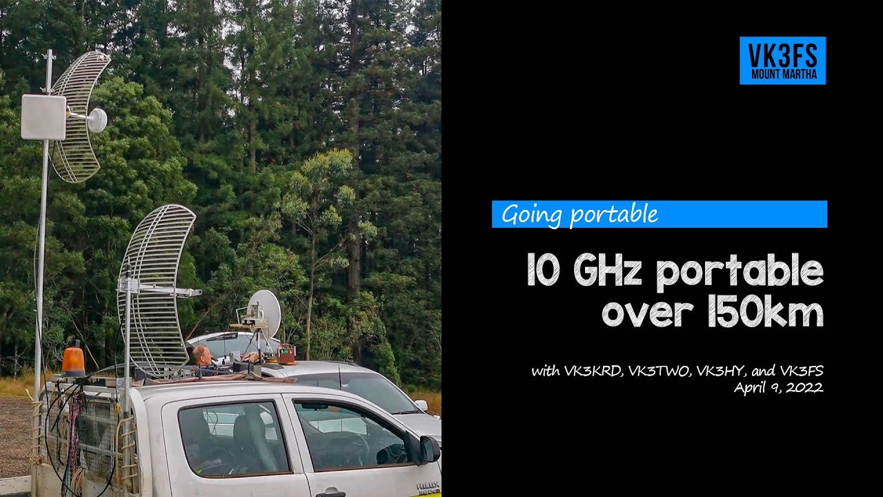10 GHz portable over 150 km in VK3