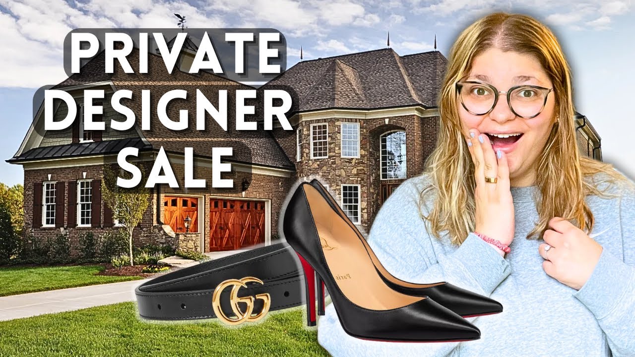 I SPENT $350 AT A PRIVATE LUXURY ESTATE SALE 👀 Louboutin, Gucci, Prada, & More!
