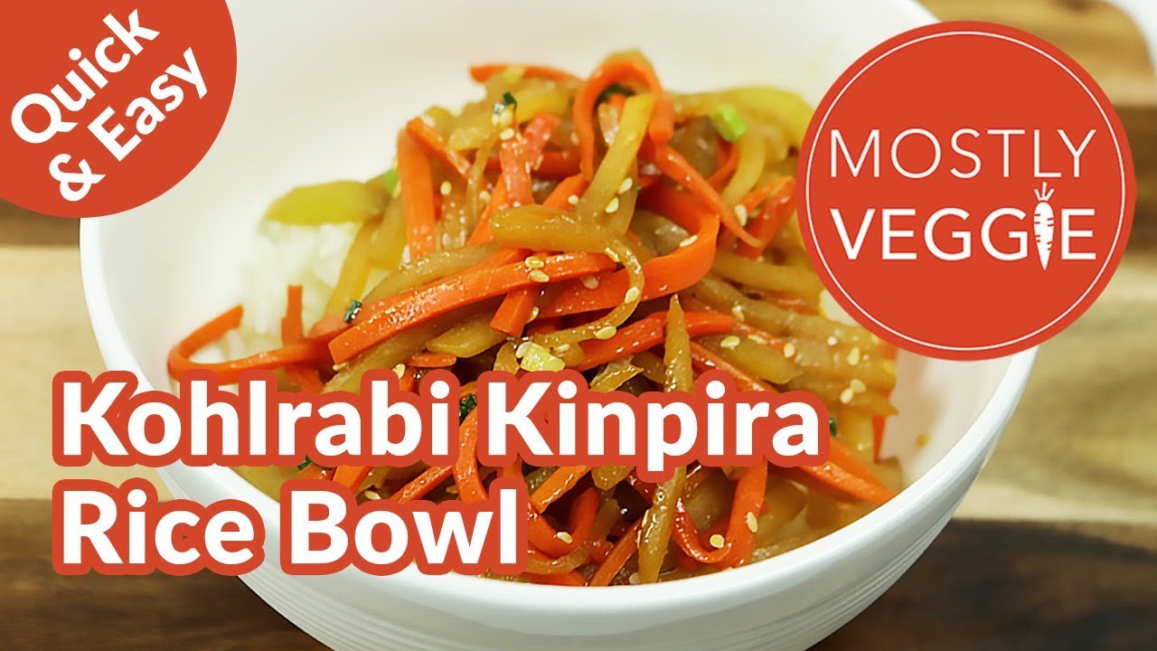 How to make Kohlrabi Kinpira Rice Bowl | Kohlrabi Recipe